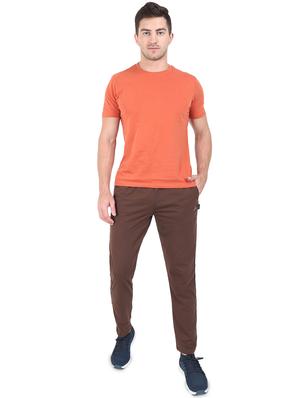 brown side striped full length track pant - 17520471 - Standard Image - 4