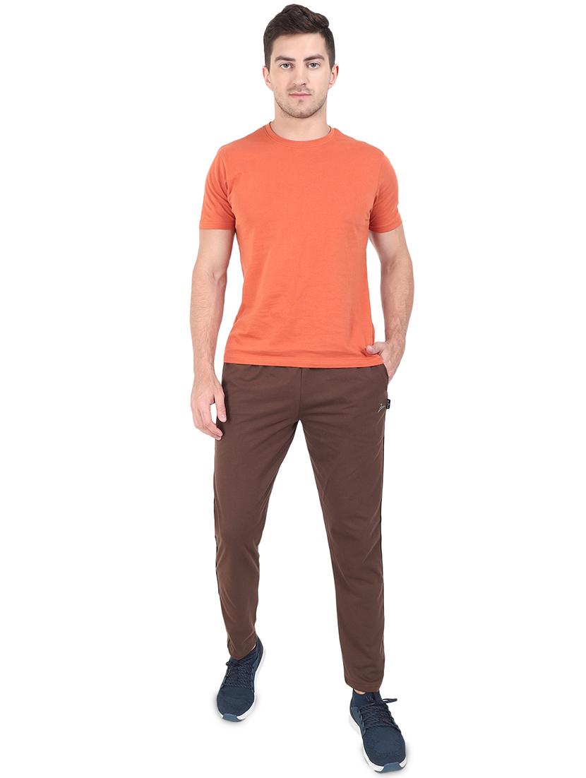 brown side striped full length track pant - 17520471 - Zoom Image - 4