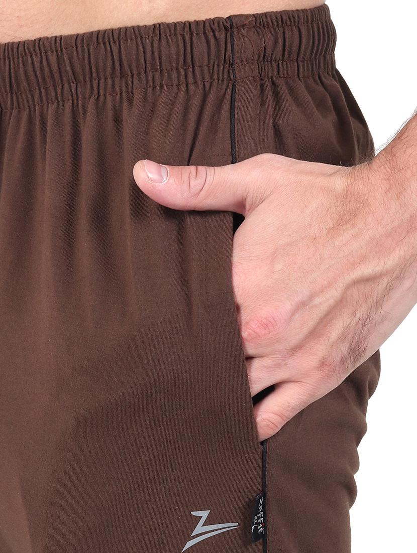 brown side striped full length track pant - 17520471 - Zoom Image - 5