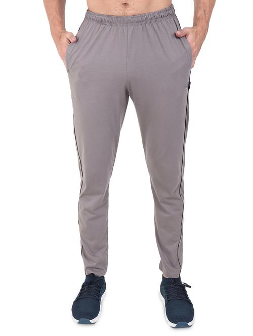 grey side striped full length track pant - 17520472 - Standard Image - 1