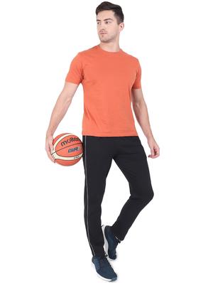 black side striped full length track pant - 17520473 - Standard Image - 4