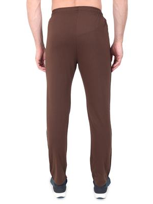 brown side striped full length track pant - 17520478 - Standard Image - 3