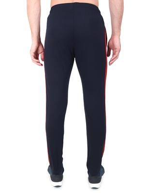 navy blue side striped full length track pant - 17520482 - Standard Image - 3