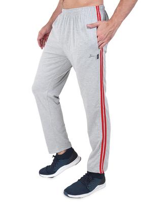grey side striped full length track pant - 17520483 - Standard Image - 2