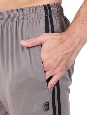 grey side striped full length track pant - 17520486 - Standard Image - 5
