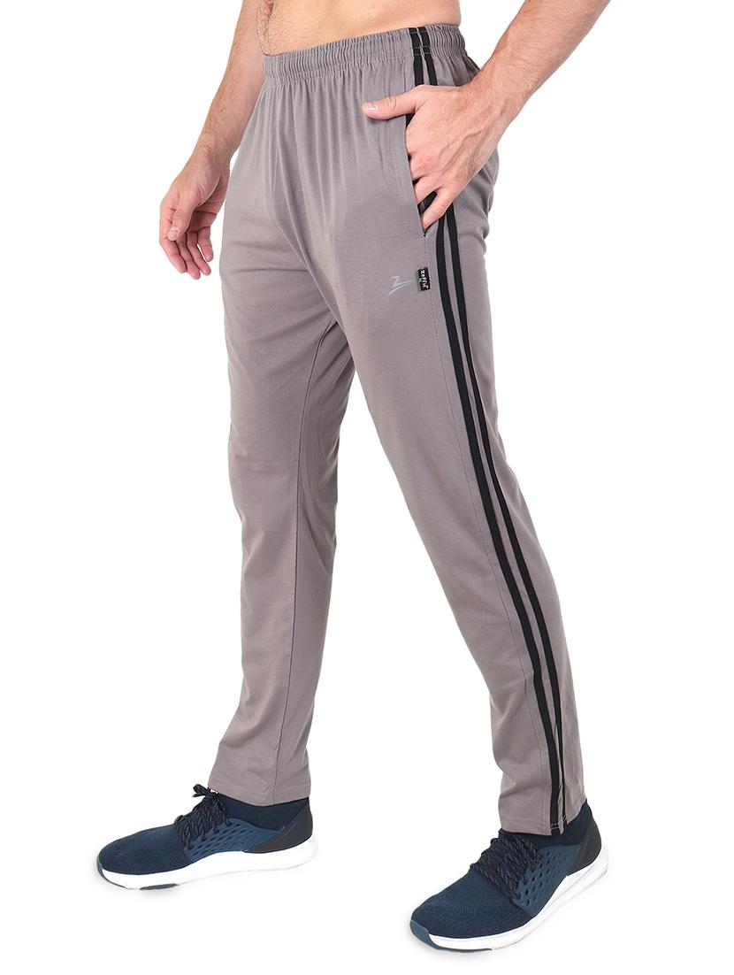 grey side striped full length track pant - 17520486 - Zoom Image - 2