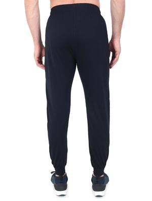 navy blue solid jogger - 17520489 - Standard Image - 3