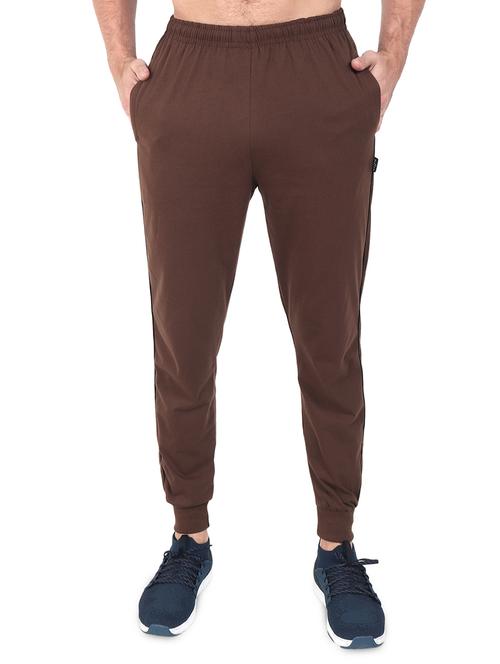 brown solid jogger - 17520492 - Standard Image - 1