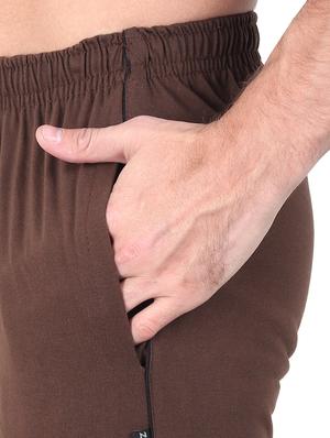brown solid jogger - 17520492 - Standard Image - 5