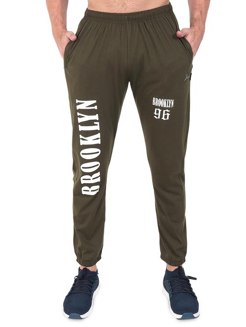 olive green printed jogger - 17520505 - Standard Image - 1