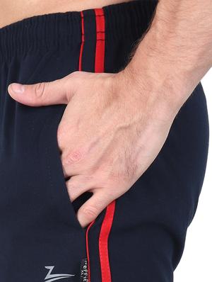 navy blue side striped shorts - 17520518 - Standard Image - 5