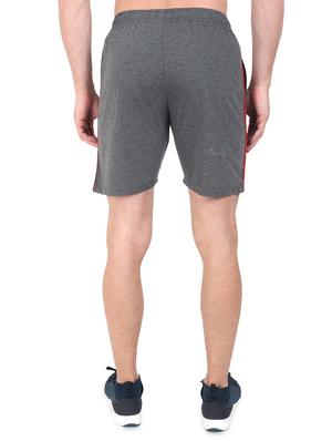 grey side striped shorts - 17520520 - Standard Image - 3