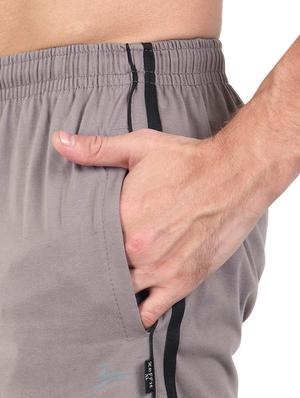 grey side striped shorts - 17520522 - Standard Image - 5
