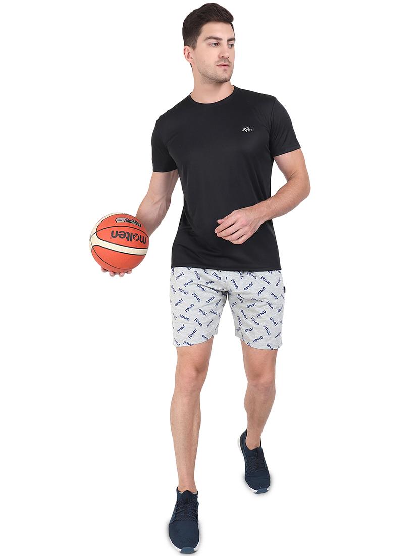 grey printed short - 17520526 - Zoom Image - 4