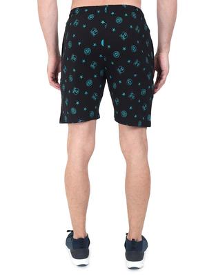 black printed short - 17520530 - Standard Image - 3