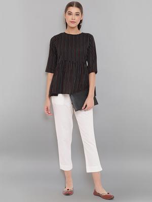 tie back running stitch top - 17520532 - Standard Image - 3