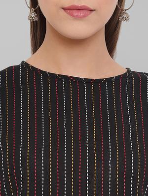 tie back running stitch top - 17520532 - Standard Image - 4
