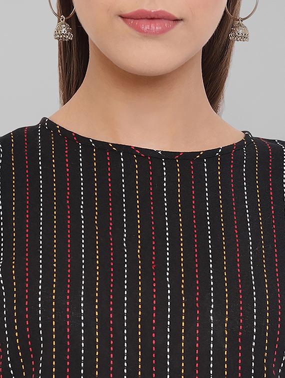 tie back running stitch top - 17520532 - Zoom Image - 4