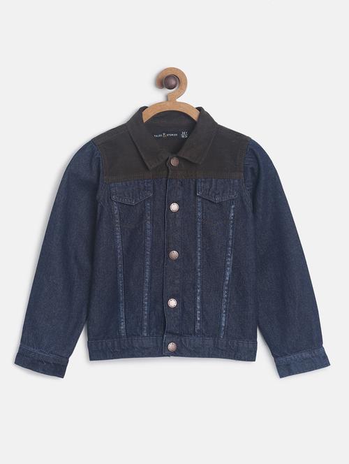 dark blue denim jacket - 17520558 - Standard Image - 1