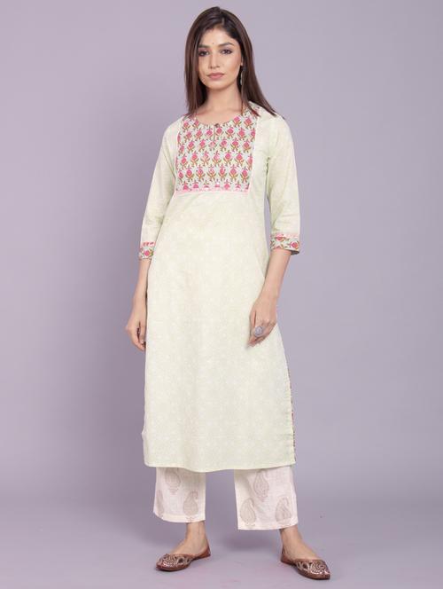 printed kurta pant set - 17520599 - Standard Image - 1