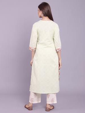 printed kurta pant set - 17520599 - Standard Image - 4