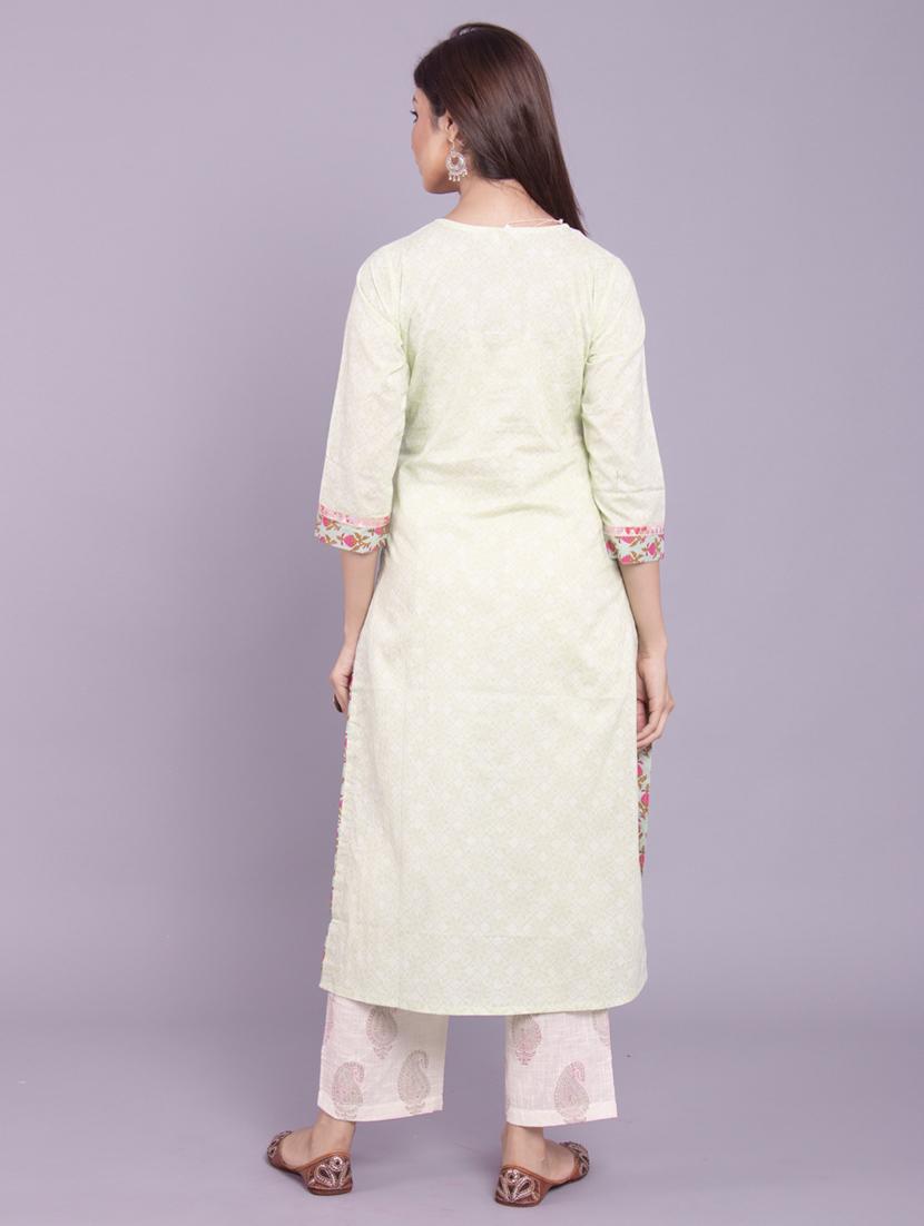 printed kurta pant set - 17520599 - Zoom Image - 4