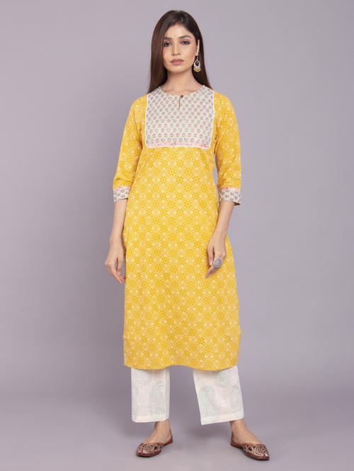 printed kurta pant set - 17520600 - Standard Image - 1
