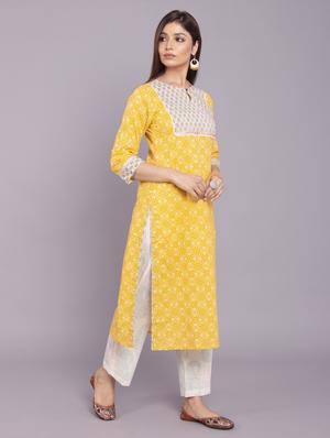 printed kurta pant set - 17520600 - Standard Image - 2