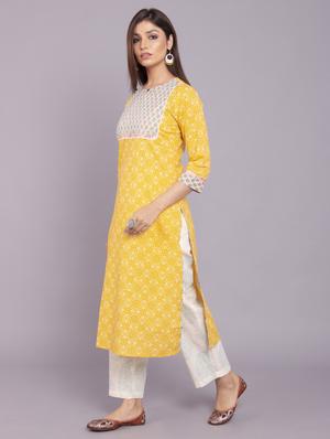 printed kurta pant set - 17520600 - Standard Image - 3