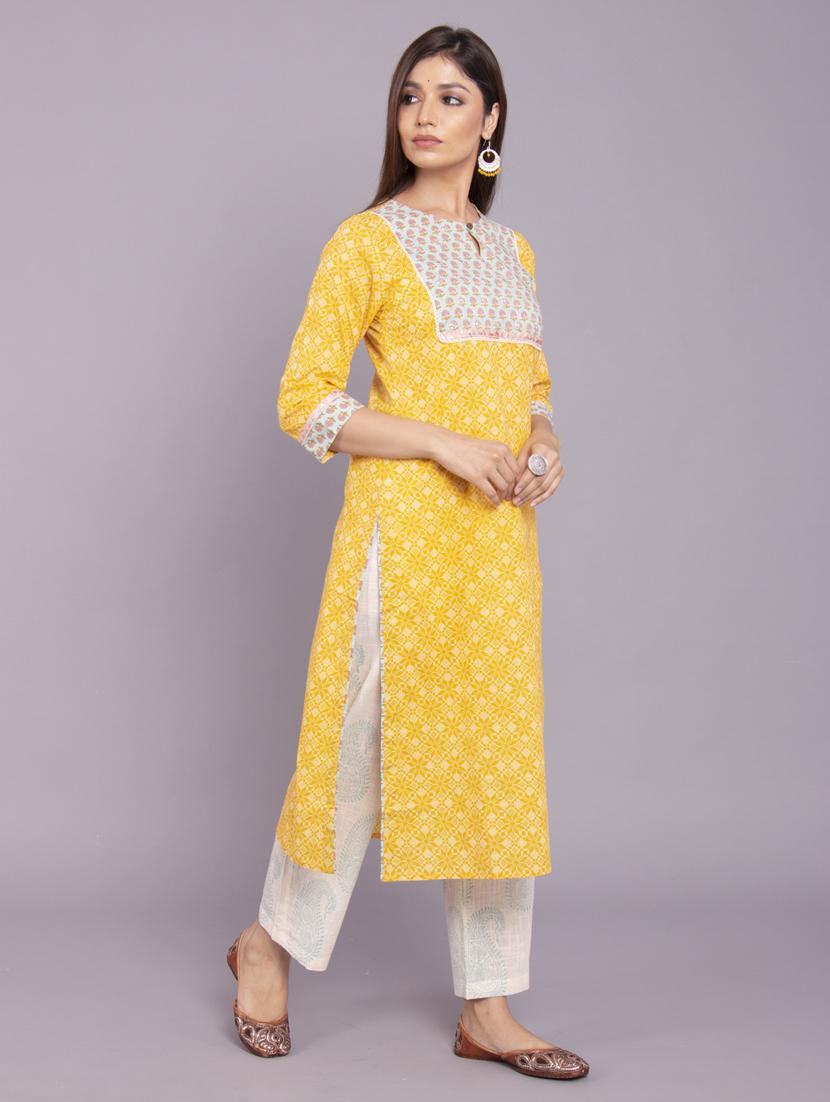 printed kurta pant set - 17520600 - Zoom Image - 2