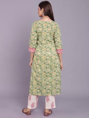 floral kurta pant set - 17520602 - Standard Image - 4