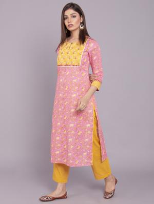 floral kurta pant set - 17520603 - Standard Image - 2