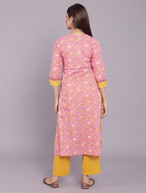 floral kurta pant set - 17520603 - Standard Image - 4