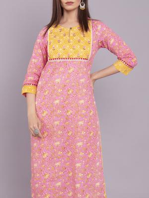 floral kurta pant set - 17520603 - Standard Image - 5