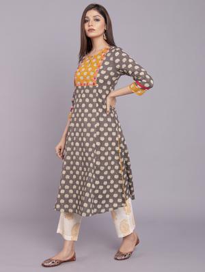 printed kurta pant set - 17520609 - Standard Image - 3