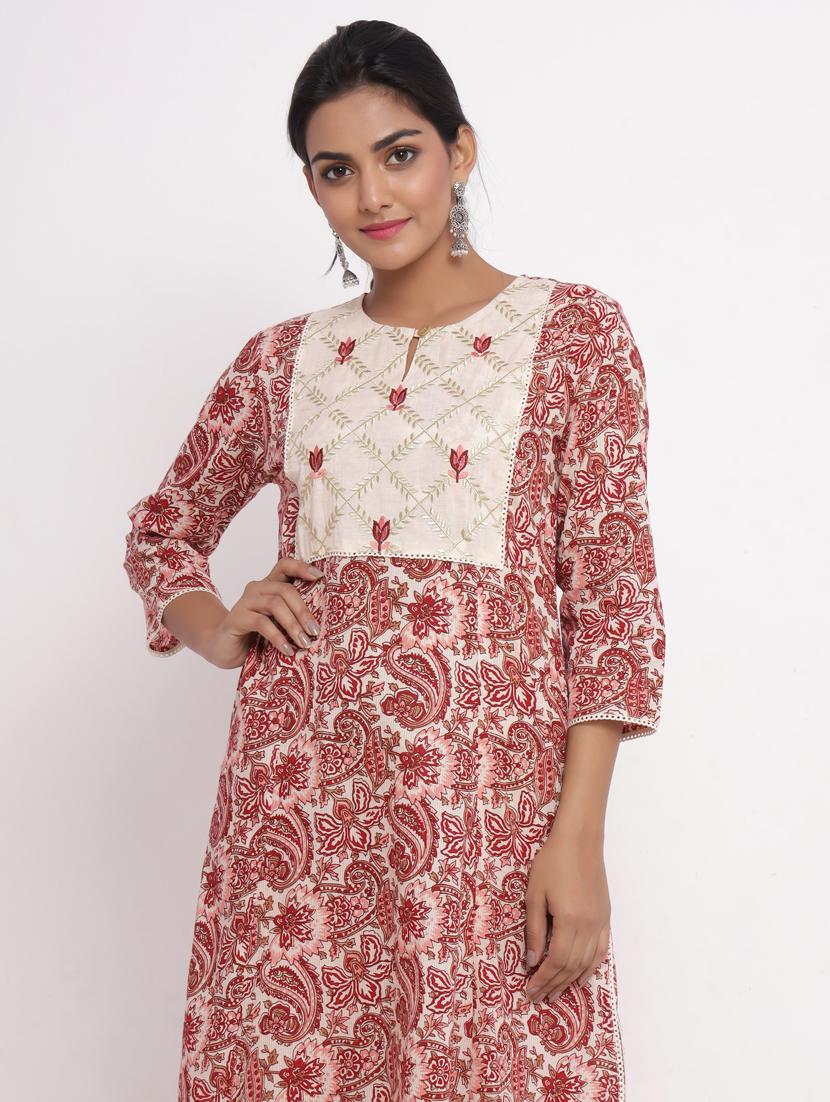 paisley kurta pant set - 17520612 - Zoom Image - 5