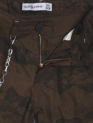 brown cotton shorts & three fourth - 17520618 - Standard Image - 3