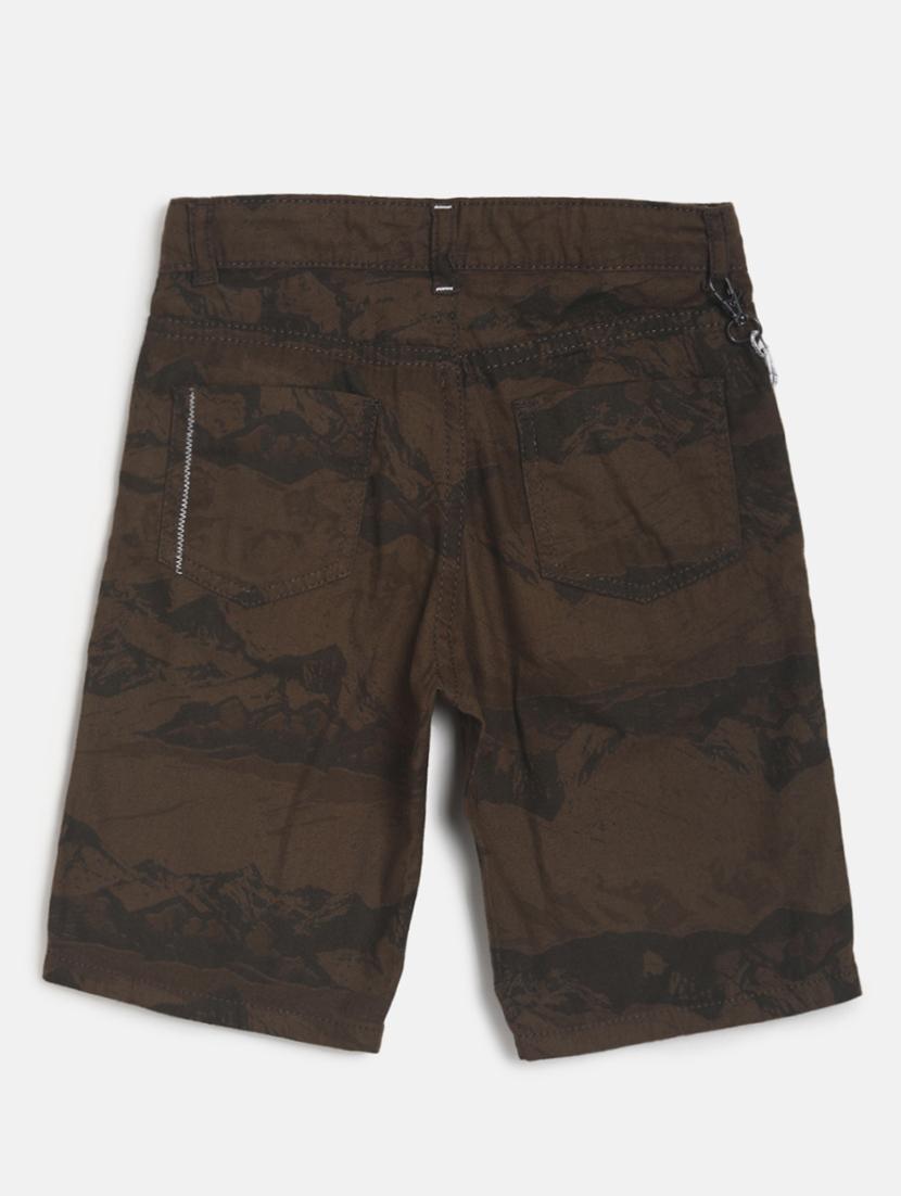 brown cotton shorts & three fourth - 17520618 - Zoom Image - 2