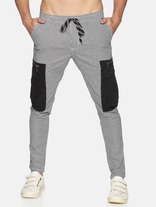 grey checkered chino trouser - 17520620 - Standard Image - 1
