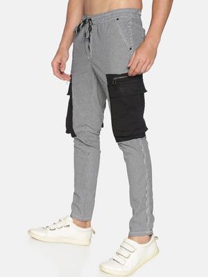 grey checkered chino trouser - 17520620 - Standard Image - 2
