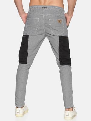 grey checkered chino trouser - 17520620 - Standard Image - 3