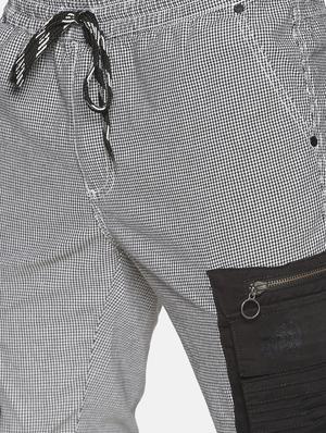 grey checkered chino trouser - 17520620 - Standard Image - 5