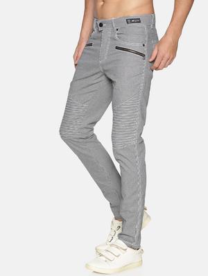 grey checkered flat front trouser - 17520621 - Standard Image - 2