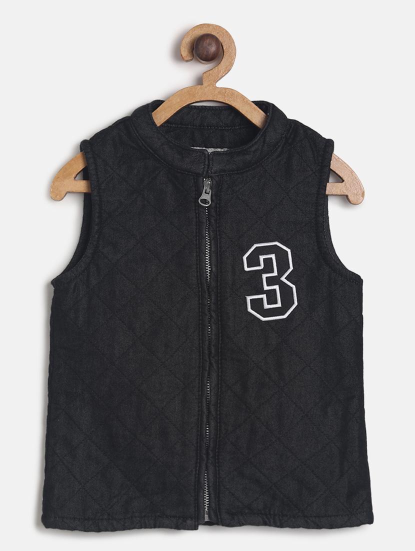 black cotton regular jackets & coat - 17520673 - Zoom Image - 1