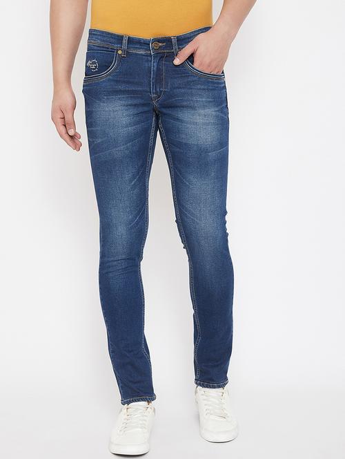 blue denim washed jeans - 17521004 - Standard Image - 1