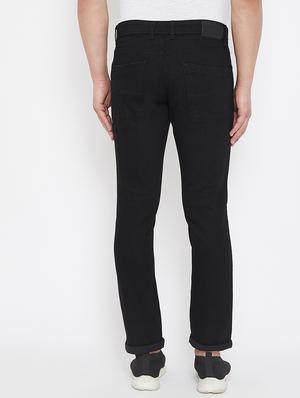 black denim washed jeans - 17521011 - Standard Image - 3