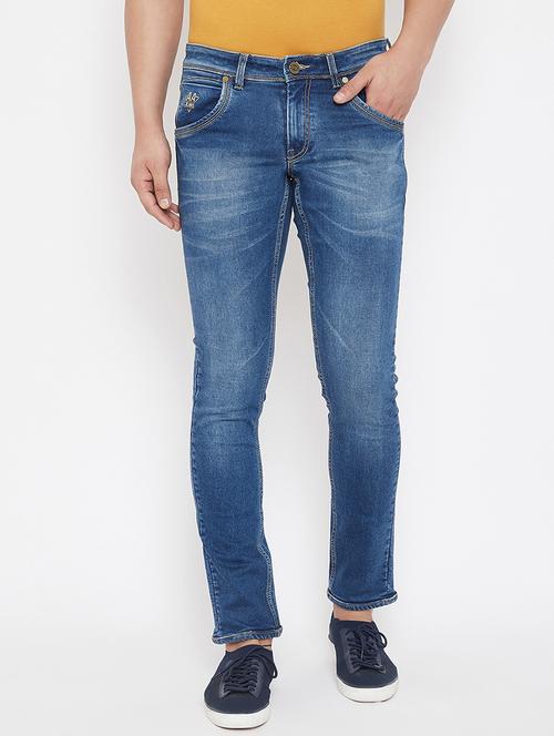 blue denim washed jeans - 17521012 - Standard Image - 1