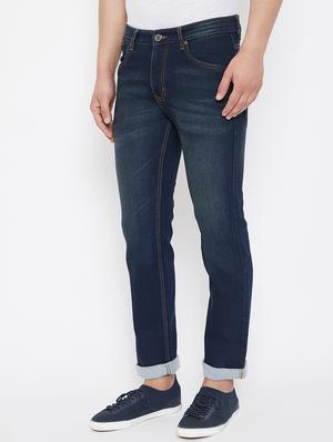 dark blue denim washed jeans - 17521013 - Standard Image - 2