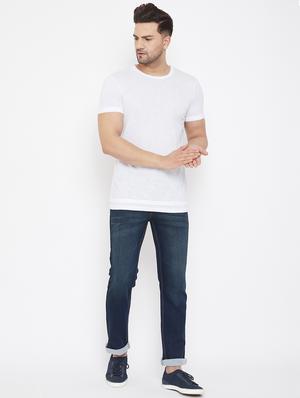 dark blue denim washed jeans - 17521013 - Standard Image - 4