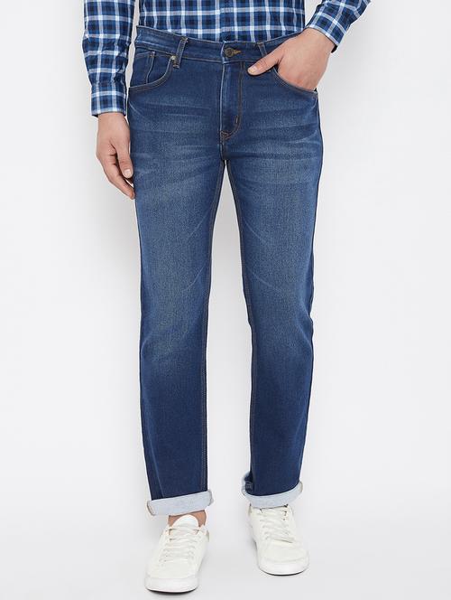 blue denim washed jeans - 17521014 - Standard Image - 1